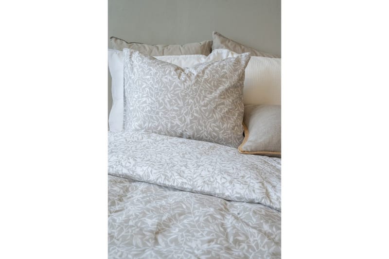Påslakanset Enkelsäng 2-Dels Garden - Greige - Products - Textil & mattor - Sängkläder - Bäddset & påslakanset - Påslakanset dubbelsäng