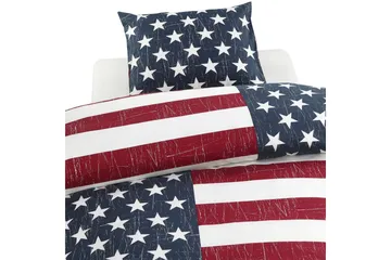 Påslakanset Enkelsäng 2-Dels United States Marinblå - Borganäs of Sweden - Products - Textil & mattor - Sängkläder - Bäddset & påslakanset - Påslakanset dubbelsäng