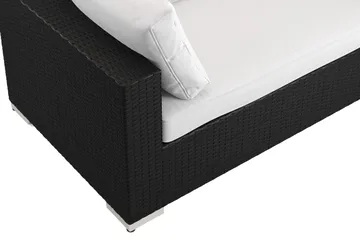 Bahamas Högermodul utomhus 140 cm i konstrotting - Svart - Products - Utemöbler & utemiljö - Övrigt utemöbler - Moduler utesoffa