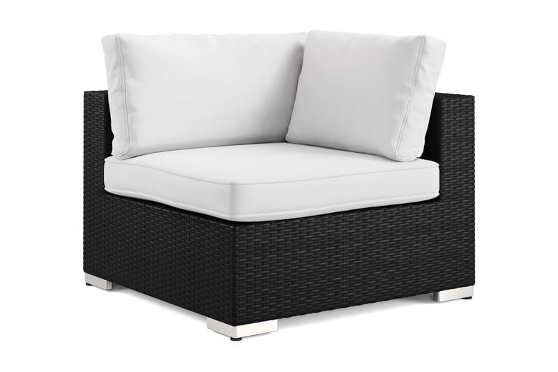 Bahamas Hörnmodul utomhus i konstrotting - Svart - Products - Utemöbler & utemiljö - Övrigt utemöbler - Moduler utesoffa
