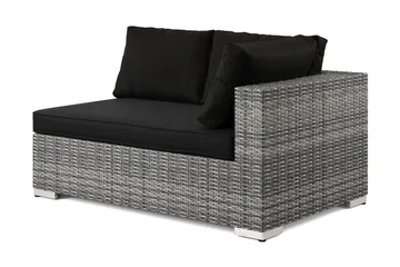 Bahamas Vänstermodul utomhus 140 cm i konstrotting - Grå - Products - Utemöbler & utemiljö - Övrigt utemöbler - Moduler utesoffa - Vänstermodul utesoffa