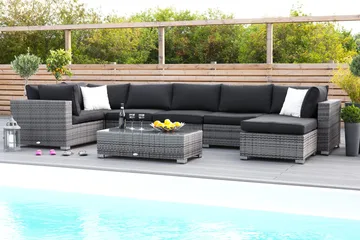 Bahamas Dynfodral till Hörnmodul - Svart - Products - Utemöbler & utemiljö - Övrigt utemöbler - Tillbehör utemöbler - Klädselpaket utemöbler