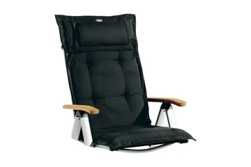 Positionsdyna Canyon med nackkudde Fritab Black - Products - Utemöbler & utemiljö - Dynor - Positionsdynor