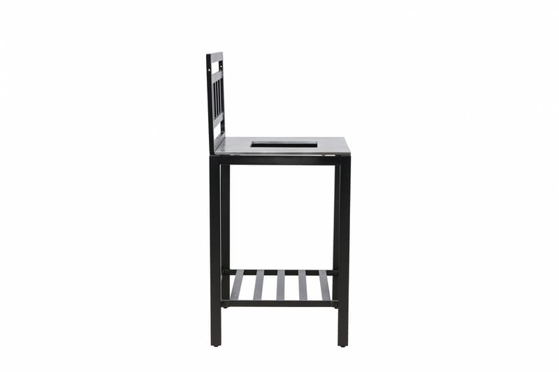 Alicante garden kitchen table with hole black/fiber concrete - Svart - Products - Utemöbler & utemiljö - Grill & utekök - Utekök - Kompletta utekök
