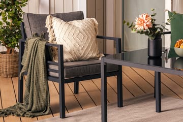 Ariany Soffgrupp - Svart / Gråa dynor - Products - Utemöbler & utemiljö - Loungemöbler - Loungeset & loungegrupp