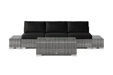 Bahamas utesoffa 3-sits med bord - Grå - Products - Utemöbler & utemiljö - Loungemöbler - Loungeset & loungegrupp