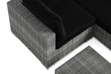 Bahamas utomhus hörnsoffa 5-sits vändbar med bord - Grå - Products - Utemöbler & utemiljö - Loungemöbler - Loungeset & loungegrupp