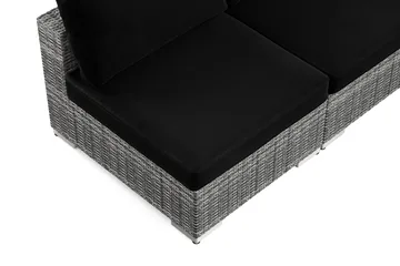 Bahamas utomhus hörnsoffa 7-sits vändbar med öppet avslut och bord med hylla - Grå - Products - Utemöbler & utemiljö - Loungemöbler - Loungeset & loungegrupp