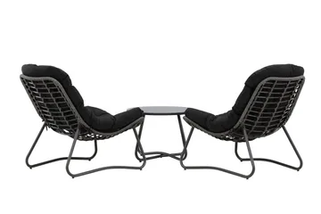 Cala Soffgrupp Utomhus 2-sits - Svart - Products - Utemöbler & utemiljö - Loungemöbler - Loungeset & loungegrupp