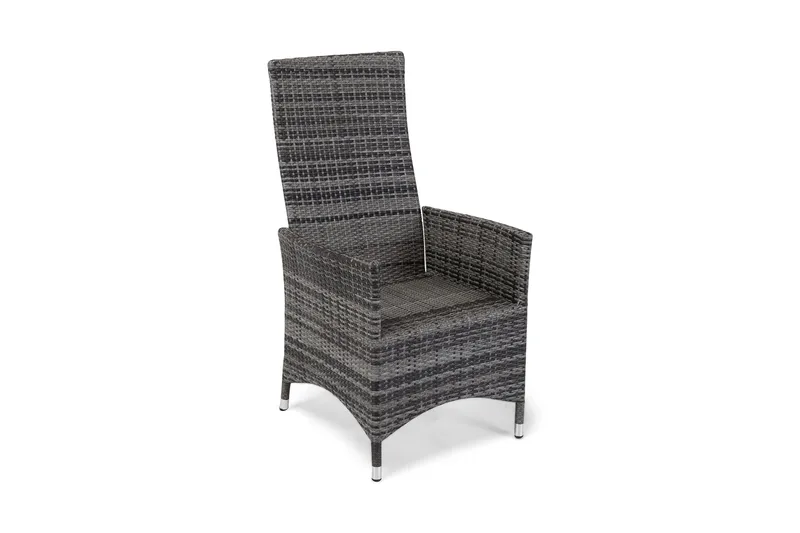 Jenny Matstol utomhus Ställbar - Justerbar Utefåtölj i Konstrotting, Grå