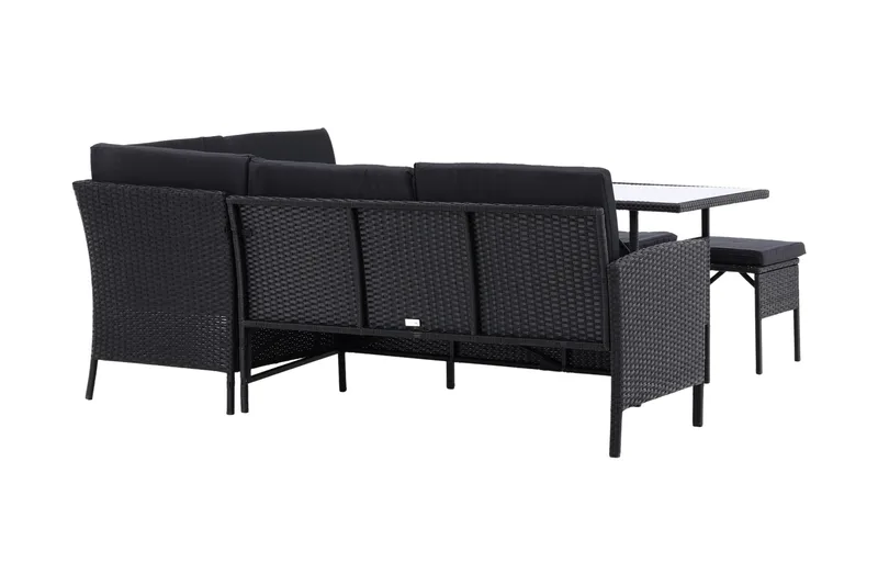 Knock Hörnsoffa Utomhus - Svart - Products - Utemöbler & utemiljö - Loungemöbler - Loungeset & loungegrupp