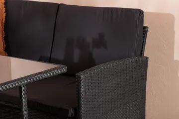 Knock Hörnsoffa Utomhus - Svart - Products - Utemöbler & utemiljö - Loungemöbler - Loungeset & loungegrupp