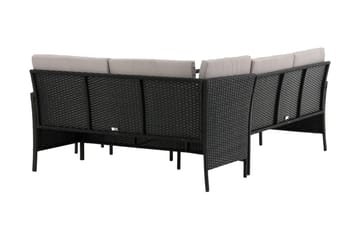 Knock Hörnsoffa Utomhus - Svart - Products - Utemöbler & utemiljö - Loungemöbler - Loungeset & loungegrupp