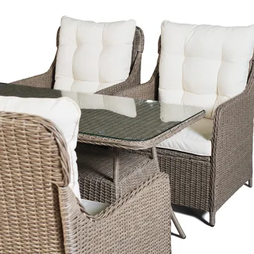 Loungegrupp utemöbler | Beige konstrotting | Rögrund - Products - Utemöbler & utemiljö - Loungemöbler - Loungeset & loungegrupp