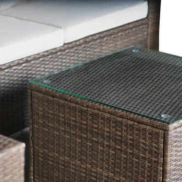 Loungegrupp utemöbler | Brun konstrotting | Huvudskär - Products - Utemöbler & utemiljö - Loungemöbler - Loungeset & loungegrupp