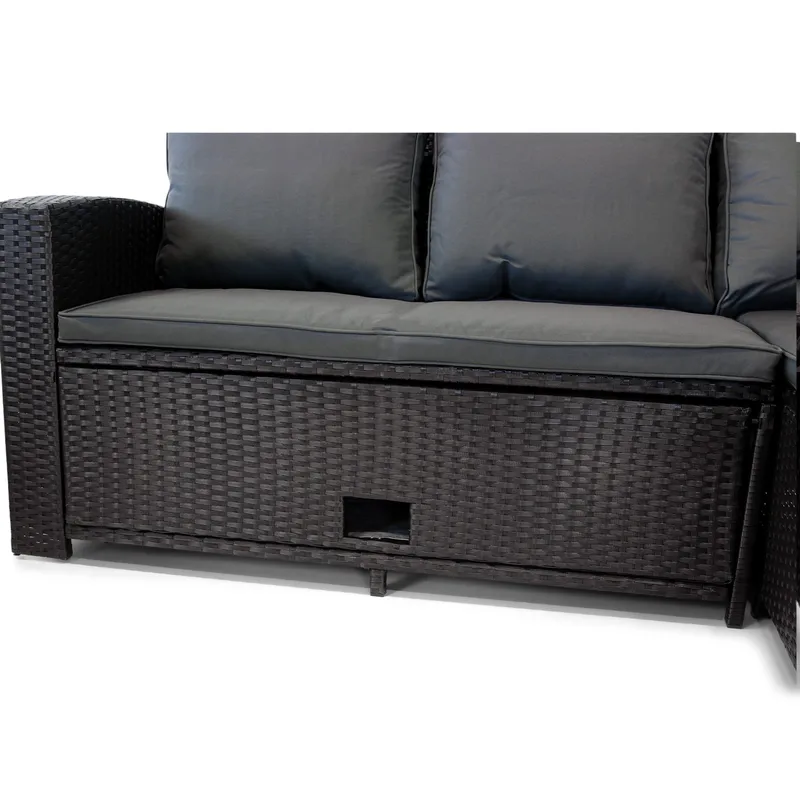 Soffgrupp utemöbler | Inbyggd förvaring | Lyfco Sannäs - Products - Utemöbler & utemiljö - Loungemöbler - Loungeset & loungegrupp