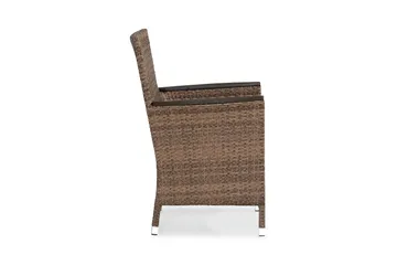 Thor Lyx Utefåtölj med Armledare - Loungefåtölj för Utemöbler i Konstrotting - Brun - Products - Utemöbler & utemiljö - Loungemöbler - Loungestol utomhus