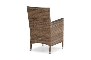 Thor Lyx Utefåtölj med Armledare - Loungefåtölj för Utemöbler i Konstrotting - Brun - Products - Utemöbler & utemiljö - Loungemöbler - Loungestol utomhus