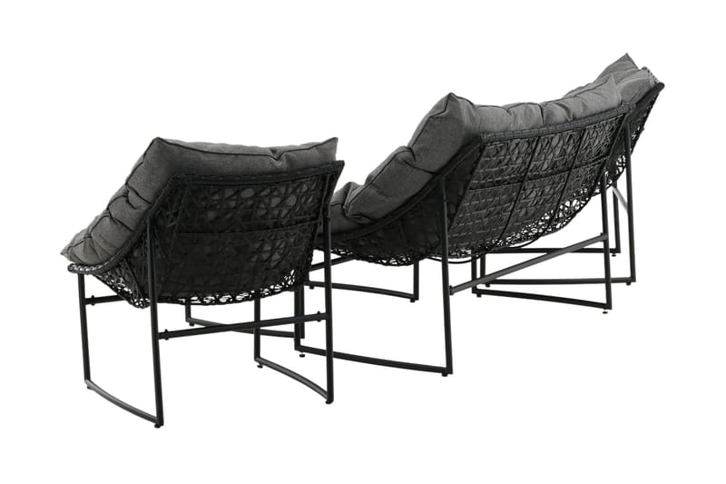 Tina Loungegrupp Utomhus 4-sits - Svart - Products - Utemöbler & utemiljö - Loungemöbler - Loungeset & loungegrupp