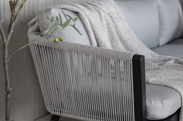 Virya HörnLoungegrupp Utomhus med Dynor - Svart - Products - Utemöbler & utemiljö - Loungemöbler - Loungeset & loungegrupp