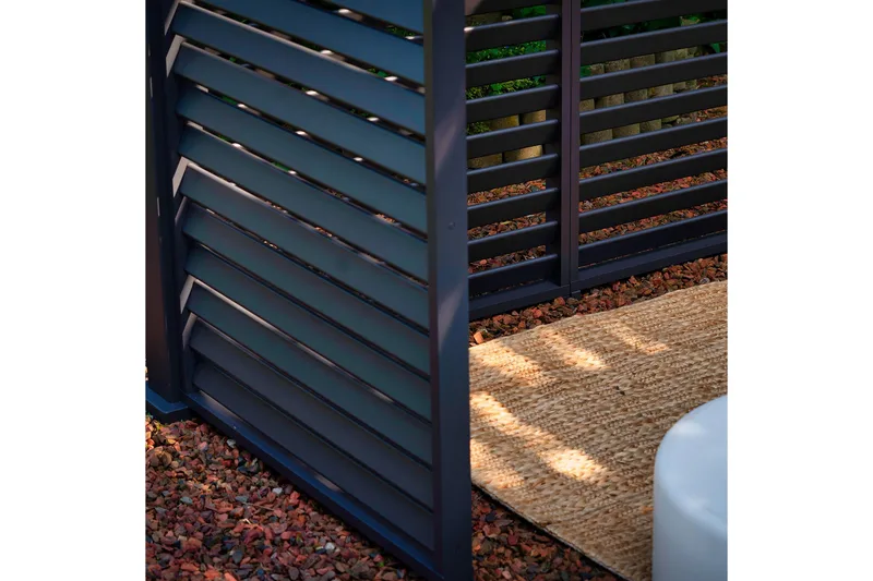 Paviljong vägg Mirador 93x235  cm Mör kgrå aluminium - Products - Utemöbler & utemiljö - Solskydd - Paviljong - Paviljongvägg