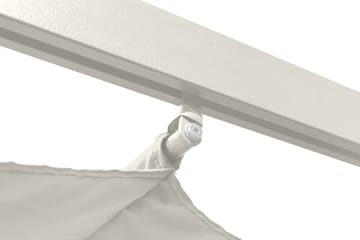 Porto Stor Pergola 4x3 m i aluminium med tak - Vit - Products - Utemöbler & utemiljö - Solskydd - Pergola