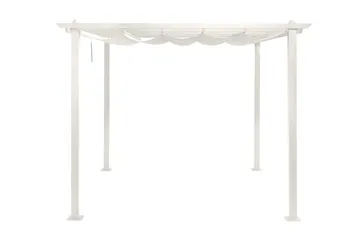 Porto Pergola 3x3 m i aluminium med tak för solskydd - Vit - Products - Utemöbler & utemiljö - Solskydd - Pergola