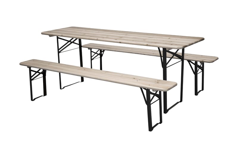 Guniess PicknickUtebord Hopfällbart - Svart/Natur - Products - Utemöbler & utemiljö - Utebord & trädgårdsbord - Matbord utomhus