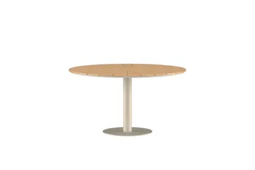 Runt matbord Croft 120 cm Utomhus - Beige - Products - Utemöbler & utemiljö - Utebord & trädgårdsbord - Matbord utomhus