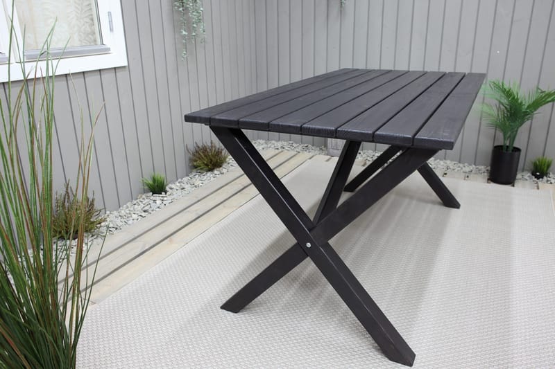 Scottsdale Matbord Utomhus 150 cm Kaffesvart - Kaffesvart - Products - Utemöbler & utemiljö - Utebord & trädgårdsbord - Matbord utomhus