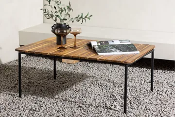 Penh Soffbord och Loungebord Utomhus 100 cm Trä Akacia - Brun - Products - Utemöbler & utemiljö - Utebord & trädgårdsbord - Loungebord & soffbord utomhus