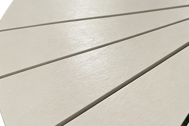 Tunis Runt Matbord utomhus 120 cm i aluminium metall - Beige - Products - Utemöbler & utemiljö - Utebord & trädgårdsbord - Matbord utomhus