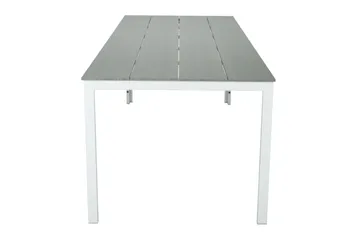 Tunis Stort Rektangulärt Matbord utomhus 205x90 cm i metall och plast - Vit/Grå - Products - Utemöbler & utemiljö - Utebord & trädgårdsbord - Matbord utomhus