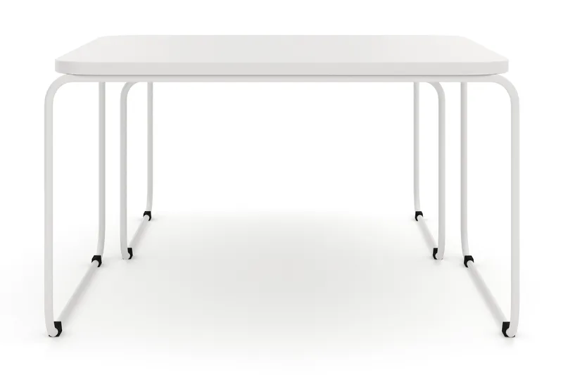 Usteryd Fyrkantigt satsbord utomhus 70x41x70 cm i stål / Metall - Beige - Products - Utemöbler & utemiljö - Utebord & trädgårdsbord - Loungebord & soffbord utomhus