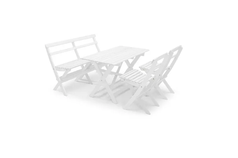 Utebord Hillerstorp Torpet Utebord 109x67 cm Vit - Vit - Products - Utemöbler & utemiljö - Utebord & trädgårdsbord - Matbord utomhus