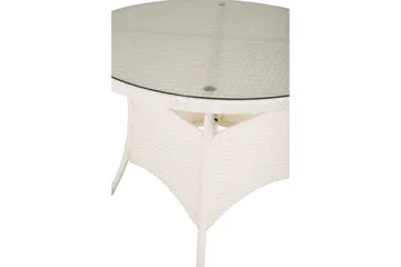 Volta Matbord Utomhus 90 Rund - Vit - Products - Utemöbler & utemiljö - Utebord & trädgårdsbord - Matbord utomhus