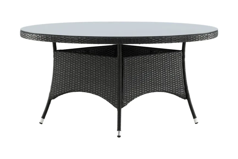 Volta Matbord Utomhus Rund Ø150 cm Svart - Venture Home - Products - Utemöbler & utemiljö - Utebord & trädgårdsbord - Matbord utomhus