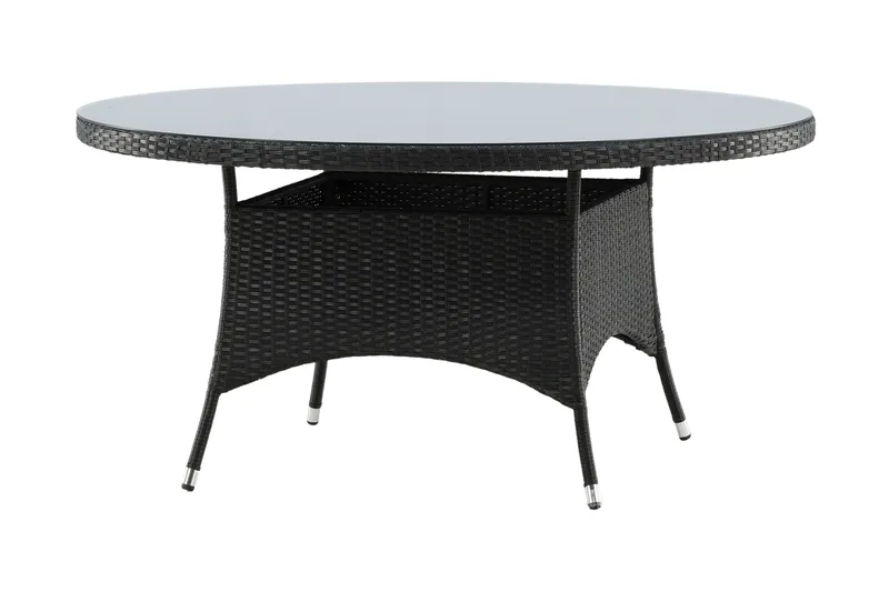 Volta Matbord Utomhus Rund Ø150 cm Svart - Venture Home - Products - Utemöbler & utemiljö - Utebord & trädgårdsbord - Matbord utomhus