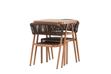 Amadora Balkonggrupp 2-sits - Brun - Products - Utemöbler & utemiljö - Utegrupp - Cafegrupp & cafeset