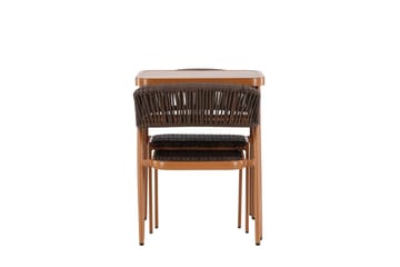 Amadora Balkonggrupp 2-sits - Brun - Products - Utemöbler & utemiljö - Utegrupp - Cafegrupp & cafeset