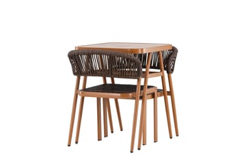 Amadora Balkonggrupp 2-sits - Brun - Products - Utemöbler & utemiljö - Utegrupp - Cafegrupp & cafeset