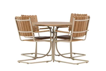 Holmsund Matgrupp Utomhus 4-sits - Beige - Products - Utemöbler & utemiljö - Utegrupp - Matgrupp utomhus