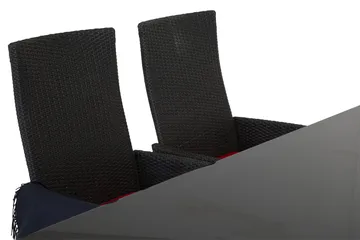 Majestic Matgrupp Utomhus 210 + 6 Jenny Ställbar Fåtölj - Svart - Products - Utemöbler & utemiljö - Utegrupp - Matgrupp utomhus