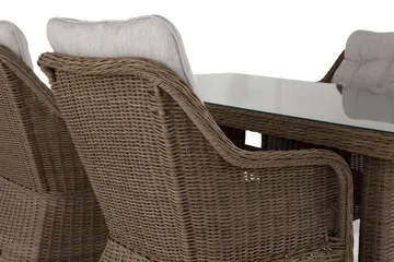 Marcus Matgrupp Utomhus 200 + 4 Fåtöljer m Dyna - Natur - Products - Utemöbler & utemiljö - Utegrupp - Matgrupp utomhus