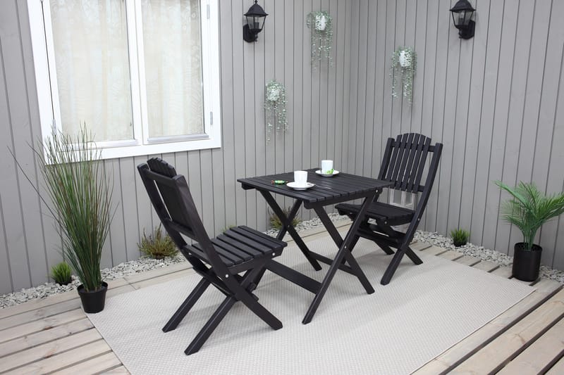 Utomhusmöbelgrupp Wilma & Visby - Svart - Products - Utemöbler & utemiljö - Utegrupp - Cafegrupp & cafeset