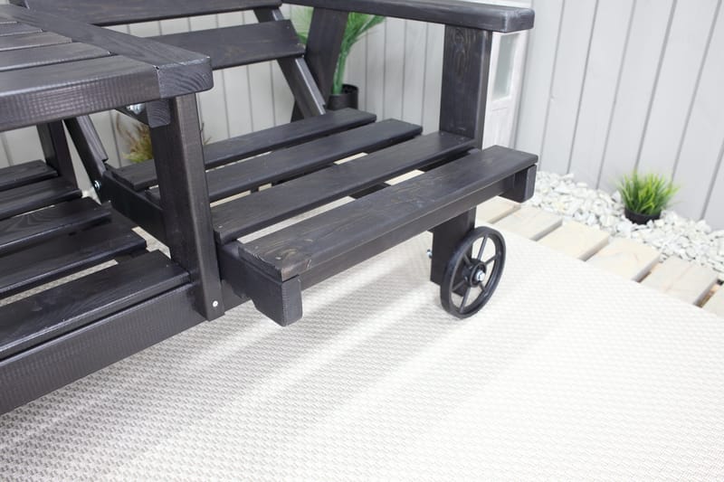 KIngdom Utebänk 177 cm - Svart - Products - Utemöbler & utemiljö - Utesoffa - Trädgårdsbänk & utebänk