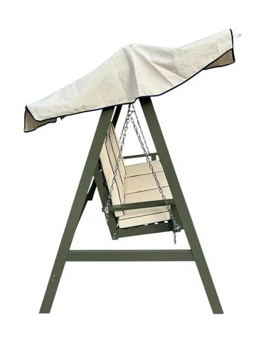 Landet Hammock utomhus gunga med tak 195x125x159 - Vit / Mörkgrön - Products - Utemöbler & utemiljö - Utesoffa - Hammock