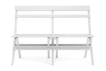Landet liten soffa utomhus 110x60x89 cm - Träsoffa akacia - Vit - Products - Utemöbler & utemiljö - Utesoffa - Trädgårdssoffa