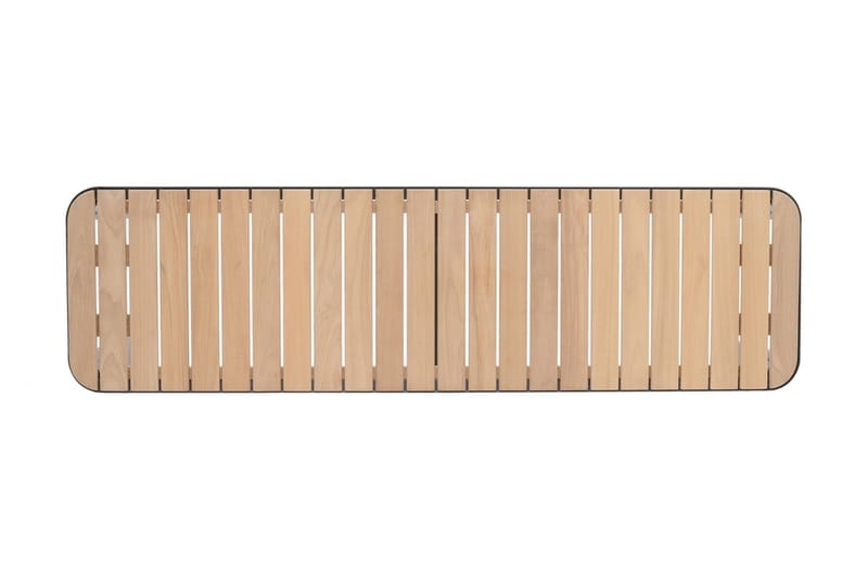 Portals Utebänk 143 cm - Svart/Trä - Products - Utemöbler & utemiljö - Utesoffa - Trädgårdsbänk & utebänk