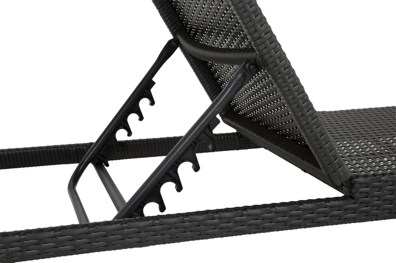 Bahamas Solsäng - Svart - Products - Utemöbler & utemiljö - Utestol & trädgårdsstol - Solsäng & solvagn